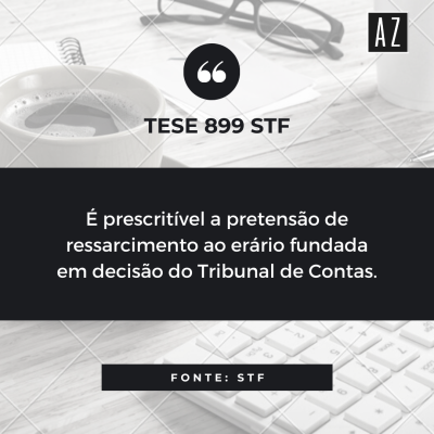 Prescri&ccedil;&atilde;o de repara&ccedil;&atilde;o ao er&aacute;rio (Tema 899 STF)