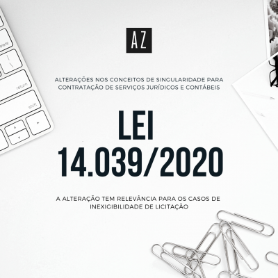 Lei 14.039/2020 e a contratação de serviços jurídicos e contábeis