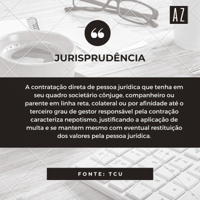 Nepotismo e a contratação pública
